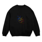 Kのデザインの三色猫 Crew Neck Sweatshirt