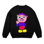 キャラメル星人の生意気べあ Crew Neck Sweatshirt