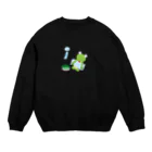 🐸かえるさんと仲間たち🐸の夏の日のかえるさん Crew Neck Sweatshirt