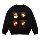 ZAIBATSU - 財閥のRosetta [red] Crew Neck Sweatshirt