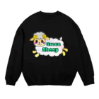 初恋ここなハッピーファクトリーのGreenSheep🐑💚 Crew Neck Sweatshirt