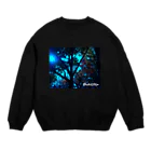 suisui_ikiyoの青い紅葉 Crew Neck Sweatshirt