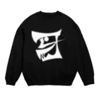 脳漿爆裂シナプスてんごくの牙〈白〉 Crew Neck Sweatshirt