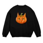 Washiemon and Ai-chan's Shopの猫南瓜 Crew Neck Sweatshirt