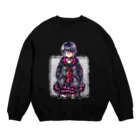 月蝕ざっか店＠SUZURIの<dolls>見ツメル  Crew Neck Sweatshirt