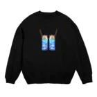 じゅりあんぐ！の双子なクリームソーダなまりおちゃん Crew Neck Sweatshirt