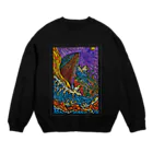 MUYU /  Animal ArtistのWhale Bound For The Moon Crew Neck Sweatshirt