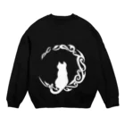 ぬいの白猫 Crew Neck Sweatshirt