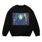 はちよんごの電気くらげ Crew Neck Sweatshirt