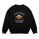 メシテロタイプ（飯テロTシャツブランド）のチョコアイストースト（アレンジトースト ビンテージ風） Crew Neck Sweatshirt