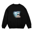 ぱすてらむぎこの虹空パンダ Crew Neck Sweatshirt