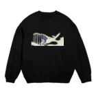 ロマンティック蟻地獄のゆめみるくじら Crew Neck Sweatshirt