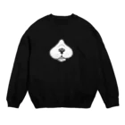 segasworksのニンニク（ハチワレ猫の鼻まわり） Crew Neck Sweatshirt