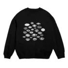 IZANAMI by Akane Yabushitaの千の瞳（The Observer Is the Observed） - 白 Crew Neck Sweatshirt