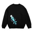 トマトカゲのぷかぷかラッコ Crew Neck Sweatshirt