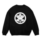 戦国神社 -戦国グッズ専門店-の井伊直政/徳川四天王/彦根橘/ホワイト Crew Neck Sweatshirt