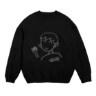 煮豚のママより　白 Crew Neck Sweatshirt