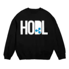 TROPiCALViBESのHODL XRP white font Crew Neck Sweatshirt