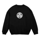 sengokuartの徳川家康 家紋 三つ葉左葵巴の紋 葵（白） Crew Neck Sweatshirt