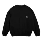 おおさじ、こさじ。のワンポイントぱんちゃん「イェア」ホワイト Crew Neck Sweatshirt