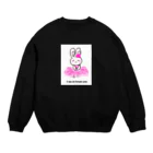 RIBBONSの私は今休憩中です🌸ゆる〜いうさぎさん Crew Neck Sweatshirt