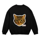 猫カフェ ぶぅたんグッズショップの絵文字キトくん Crew Neck Sweatshirt