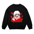 るーと｡:°ஐ*｡:°ʚ♥ɞ*｡:°ஐ*の【病み可愛い】♥に溺れる【オリジナル】 Crew Neck Sweatshirt