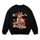 うさぎのうみちゃんねるショップのマダムうさぎ-うさぎのうみ Crew Neck Sweatshirt