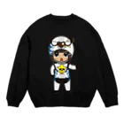 🤍一ノ瀬 彩 🐇⸒⸒ suzuri支店🤍のちびキャラ/FUNKYTYPE【一ノ瀬彩】 Crew Neck Sweatshirt