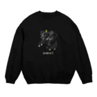 ビールとアート TM-3 Designの偉人 × BEER（ナポレオン）白線画 Crew Neck Sweatshirt