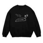 ryouga insects designのナメクジくん white ver. Crew Neck Sweatshirt