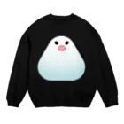 Art store 'Peace' | ぴぃす堂のおにぎり文鳥 Crew Neck Sweatshirt