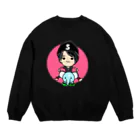 静香@紫うさぎのSくん Crew Neck Sweatshirt