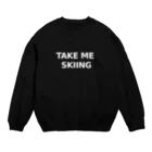 prinaのTAKE ME SKIING white Crew Neck Sweatshirt