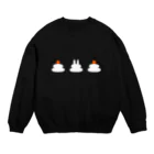 soratoのうさぎのかがみもち Crew Neck Sweatshirt