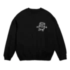 ムハンマド@石油王同好会のオイルくん(小)_黒系 Crew Neck Sweatshirt