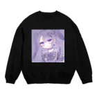 あくむ病院の✟紫姫✟ up Crew Neck Sweatshirt