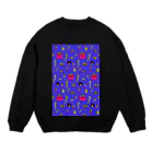 見るな(millna)のバラバラドール・ネオン Crew Neck Sweatshirt