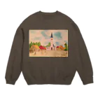 SJMavisの日本的な芸術的光からなるエサイアス・ファン・デ・フェルデ: Japanese Artistic Light of Esaias Van De Velde Crew Neck Sweatshirt