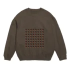 おこめののこのかわいいわんちゃんの柄 Crew Neck Sweatshirt