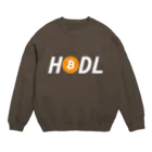 CryptoCurrencyCircleのHODLシリーズ(BTCロゴ) Crew Neck Sweatshirt