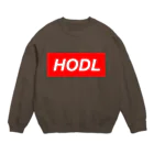 CryptoCurrencyCircleのHODLシリーズ(RED&WHITE) Crew Neck Sweatshirt