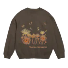 SU-KUの幸せな人生を！(オレンジ系) Crew Neck Sweatshirt