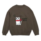 limo-cat @マイペース投稿者のHumanNeco（ふまんねこ）　#2 Crew Neck Sweatshirt