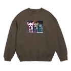 雑種犬を崇めよのsasami おねだり犬 Crew Neck Sweatshirt