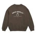 design yanagiの長毛ネコ Crew Neck Sweatshirt