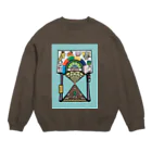 ワダリョータローのレトロなアーケード Crew Neck Sweatshirt