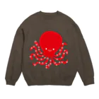 たここ（octopus）のたここ Crew Neck Sweatshirt