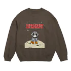 inunootomoのCosmic Dog🚀 Crew Neck Sweatshirt