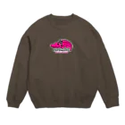 loveclonesのワニくん ピンク 0624 WANIGATOR ロゴ Crew Neck Sweatshirt